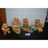 Four Pendelfin Rabbit Figures