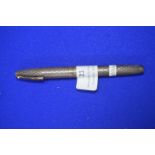 Cheaffer Sterling Silver Fountain Pen with 14ct Gold Nib