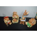 Four Pendelfin Rabbit Figures