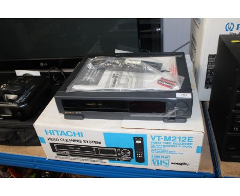 A Hitachi video tape recorder in original box