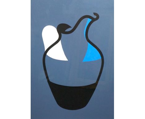 Patrick Caulfield (British, 1936-2005) 'Water jug 1982'screenprint in colours on wovesigned in pencil, 32/80, printed at Kelp