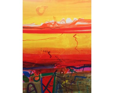 § § Dame Barbara Davis Rae DBE RA FRSE (b.1943) Lacken Crosssilkscreen on papersigned in pencil, 50/12581 x 61cm  Good clean 