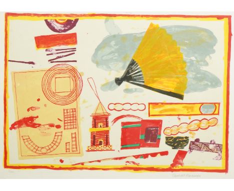Dame Elizabeth Blackadder DBE, RA, RSA (1931-2021) Still life with Pagodacolour lithographsigned in pencil, 15/10056 x 72cm  
