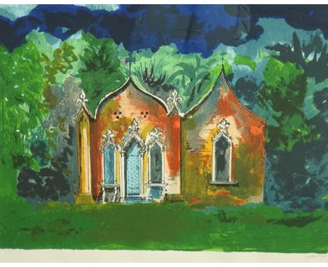 § § John Piper (British, 1903-1992) The Red House, Painswick (L.398)screenprint, 1987, printed in colours, on Archessigned in