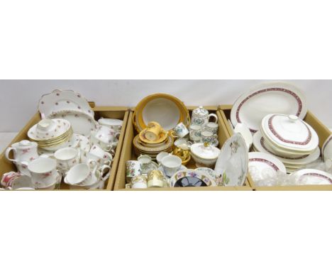 New Chelsea 'Endon' part coffee set, Duchess part dinner and tea ware, Noritake, Spode, Royal Doulton 'Minuet' dinner service