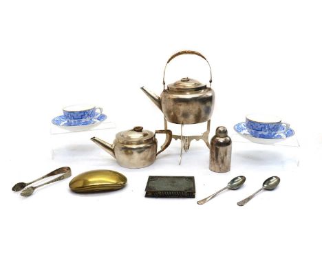 A leather cased picnic set,designed by Christopher Dresser, by Leuchars & Son, 38 & 39 Piccadilly, London and 2 Rue de la Pai