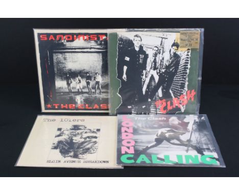 Vinyl - Punk Rock - The Clash and related - 4 UK albums, to include: The Clash (original UK 1st pressing with copyright contr