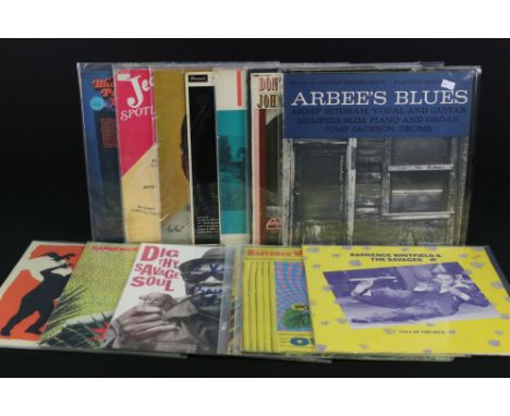 Vinyl - 14 Blues albums including many rare original pressings, to include: Arbee Stidham – Arbee's Blues (USA, 1961, Folkway