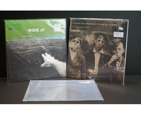 Vinyl - Three Indie/Alternative LPs to include 2 x Ride (self titled CRELP074 &amp; Not a Safe Place 2019 WEBB570LP) and The 