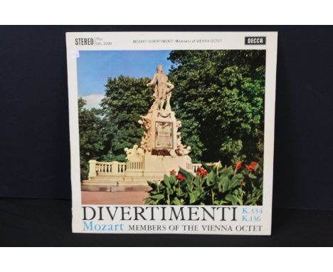 Vinyl - Classical - Vienna Octet - Mozart Divertimenti (Original UK ED 1 Stereo, “Original Recording” text, WBG, Decca Record