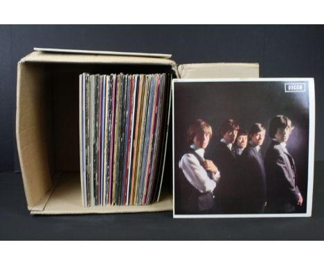 Vinyl - Approx 50 LPs spanning genres and decades to include The Undertones, The Jam, Rolling Stones, Boomtown Rats, Queen, T