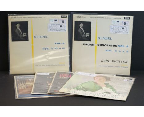 Vinyl - Classical - 6 Decca grooved wide band ED2 records to include SXL 2187, SXL 2201, SXL 2257, SXL 2315, SXL 6137, SXL 62
