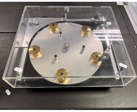 Music Equipment - Transcriptor Saturn turntable with Audio Technica AT110E Cartridge (with original box), and phono lead.  Ad