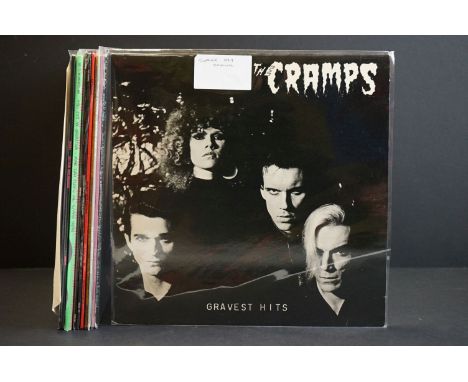 Vinyl - 12 The Cramps LPs featuring rarities and limited editions to include Gravest Hits (Original Uk 1979, Illegal Records,