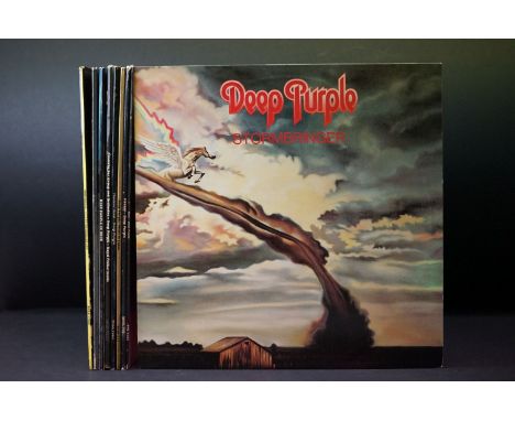 Vinyl - 9 Deep Purple LPs to include Machine Head, Made In Japan, Fireball, Burn, Stormbringer, Who Do We Think We Are, Made 
