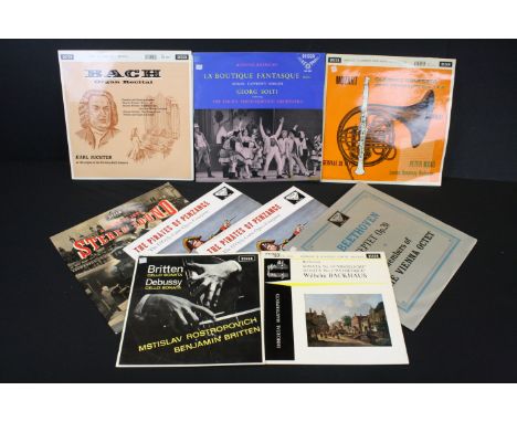 Vinyl - Vinyl Records - Classical - 7 Original ED 1 Stereo albums and Two 10” on Decca Records, SXL 2219, SXL 2007 (Blue Prin