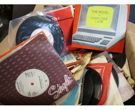 Vinyl - Approx 250 1970’S Prog / Rock And Pop 7” Singles to include: T Rex (Many Singles), Pfm (With Rare P/S), Kate Bush, Kr