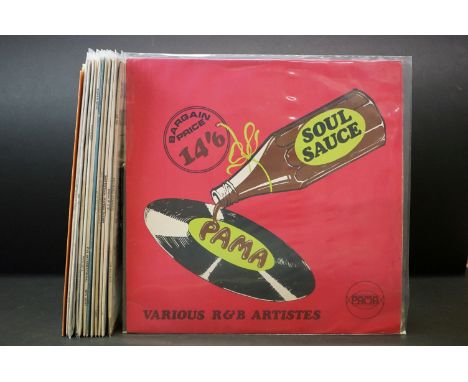 Vinyl - 13 original 1960s, mainly UK, Soul compilations, to include: Soul Sauce (Pama Records, PMLP 8 SP), 50 Minutes 24 Seco