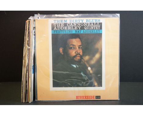 Vinyl - 9 Cannonball Adderley Quintet LPs spanning his career including Them Dirty Blues, With Milt Jackson, What Is This Thi