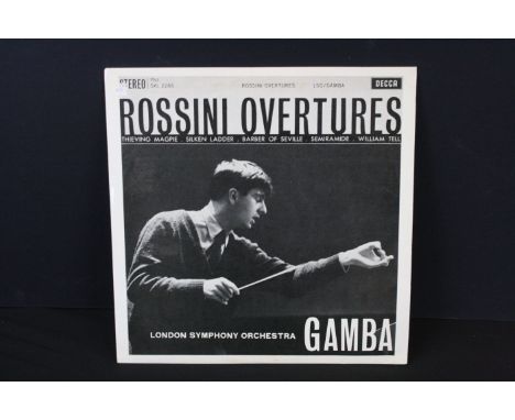 Vinyl - CLASSICAL- ROSSINI / GAMBA / LSO - OVERTURES (Original UK ED 1 “Original Recording Text, WBG, DECCA Records SXL 2266)