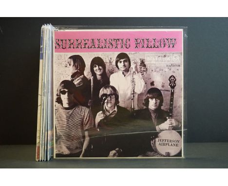 Vinyl - 6 Jefferson Airplane LPs to include Surrealistic Pillow original UK first press mono RD7889 red dot label Vg++, Crown