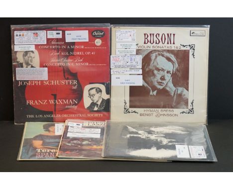 Vinyl - Classical - 5 rare first pressing LPs to include OL 296 Vg/Ex, CTL 7041 Vg/Vg+, SET431 Vg+/Ex, SML 708 Ex/Ex+, SXL 60