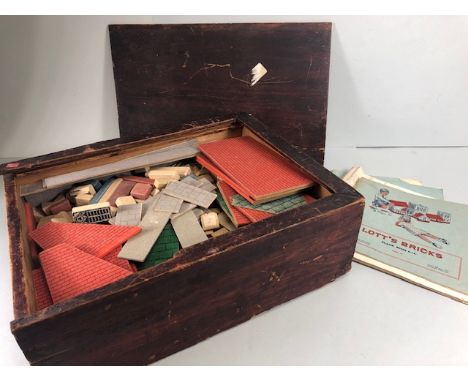 Vintage Toys, Lott's Bricks, early 20th century set of construction  blocks, used to construct numerus building, in their ori