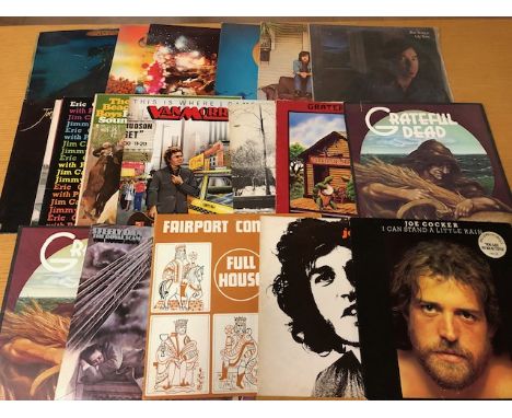 Vintage Vinyl Records, Lps by various artists , to include Eric Clapton, Boz Scaggs, Barclay James Harvest Santana, Crosby St