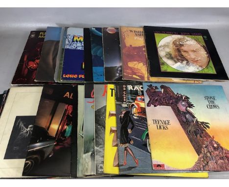 Vintage vinyl records covering Rock, Reggae, Prog rock, Pop, from 60s 70s 80s to include Fleetwood Mac, Stone the Crows, Raci