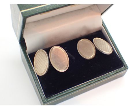 Pair of Charles Horner gents silver cufflinks