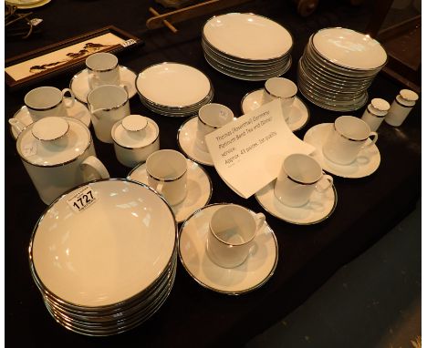 Thomas of Germany plantinum band tea and dinner service first quality ( 43 pieces )