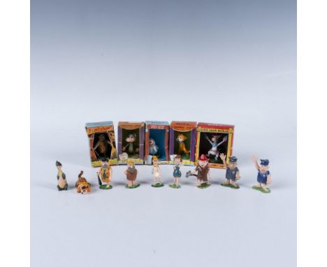 16 hand painted plastic miniature figures of Hanna-Barbera cartoon characters. Figures from family favorite shows such as the