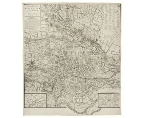 This large and detailed map of Manchester and Salford showcases the planned developments in the northeast of the city, includ
