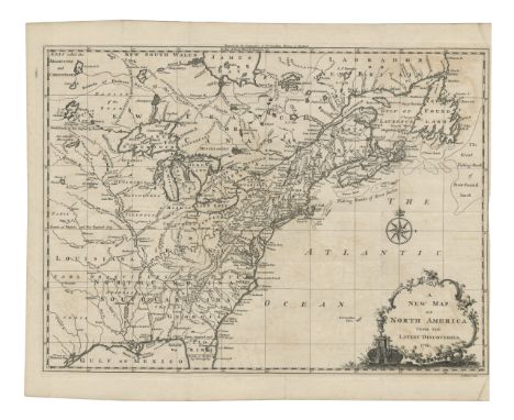 A scarce first edition of John Spilsbury's detailed map of the British Colonies in North America, published just before the c