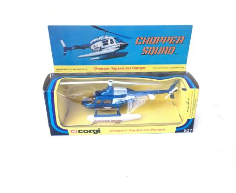 Corgi 927 chopper squad Jet ranger boxed.