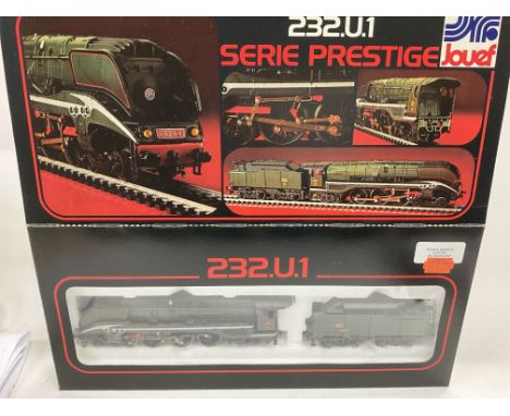 A Boxed French made Jouef 232 U 1 Steam Engine. H0 Gauge.
