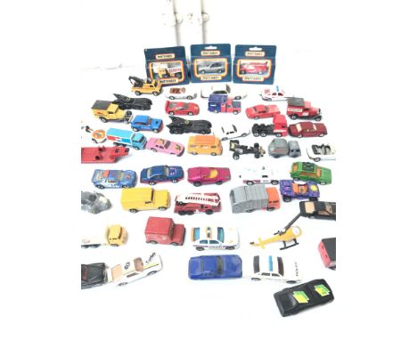 A Box Containing a Large Collection of Playworn Diecast. Mainly Matchbox. Corgi.