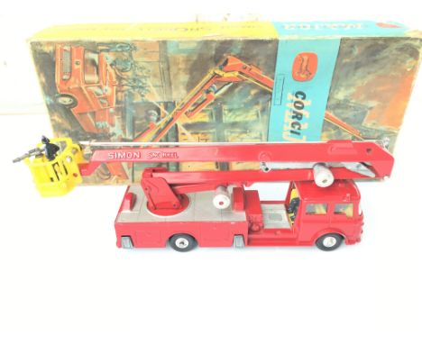 A Boxed Corgi Simon Snorkel Fire Engine.#1127
