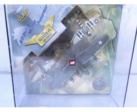 A Boxed Corgi B-17. Mustang and Thunderbolt. Still Factory Sealed.