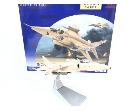 A Boxed Corgi Aviation Archive Sepecat Jaguar GR.1a 1:72 Scale.