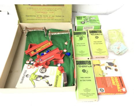 Subbuteo table set with additional player sets