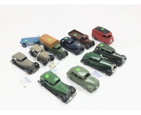 A Collection of Vintage play Worn and re-Painted Dinky Die-Cast including 3 Daimler's.