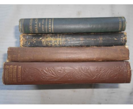 HAWKER, R.S. The Cornish Ballads 1869, Oxford, 8vo orig. gt. dec. cl. insc. Mary Francis Hawker, plus Footprints of Former Me