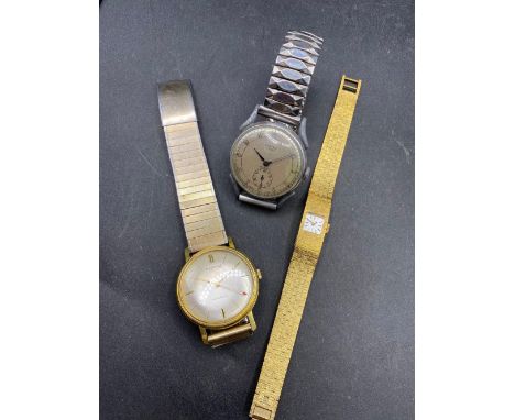 A gents wrist watch CIMIER with seconds dial and another by INGERSOLL with seconds sweep W/O and a ladies AVIA wrist watch