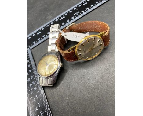 A gents wrist watch by MONTINE of Switzerland with seconds sweep together with a gents wrist watch by SERVICES