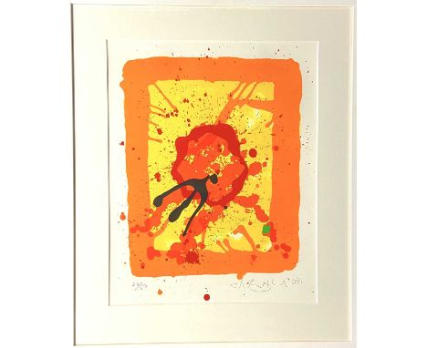 John HOYLAND (1934-2011) Curwen Anniversary (2008) Lithograph, signed and dated '08, numbered 44/50, 65 x 52cm. Frame size 88