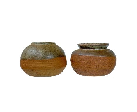 Janet LEACH (1918-1997) Two vessels Ceramic, both display personal and Leach Pottery seals, height of tallest pot 7cm.Neither