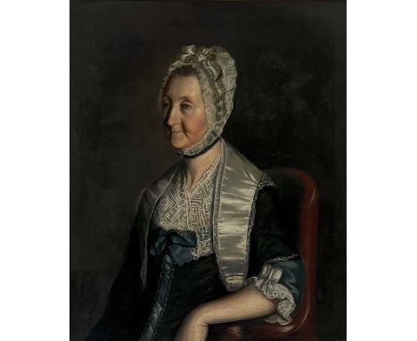 John OPIE (1761-1807) Portrait of Margaret Paynter  Oil on canvas, inscriptions to verso, 73 x 59cm. Frame size 86 x 72cm.Not
