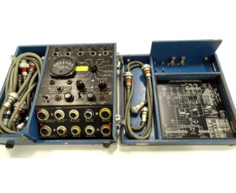 A test set for a G M Compass MK4F &amp; MK4B Artificial Horizon MK3, with crows foot mark, modifications B96T6, in fitted cas