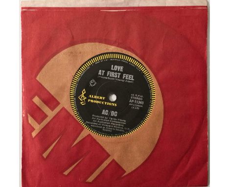 AC/DC - LOVE AT FIRST FEEL/ PROBLEM CHILD 7" (AUSTRALIAN PRESS - AP-11340). A scarce original Australian pressing of AC/DC's 
